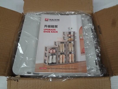 4 TIER Stackable Shoe Storage Stand 4 Entryway Hallway and Closet Durable Shelf - Image 1 of 2