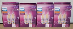 (4 Set) Phillips Dimmable LED BA11 100W (6.6 W Usage) LED White 2 Pack - Picture 1 of 4