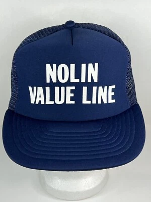 Gorra de malla vintage Trucker Snapback azul marino Nolin Value Line inversión Foto 1 de 4
