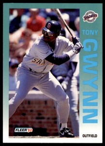 1992 Fleer Tony Gwynn Baseball Cards #605