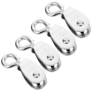 4Pcs Lifting Pulley Miniature Wire Rope Pulley for DIY Projects - Picture 1 of 12
