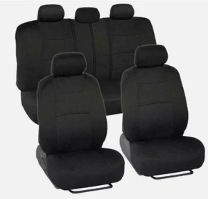 For Toyota Auto Car Seat Cover Full Set Polyester 5-Seats Front Rear Protector - Picture 1 of 15