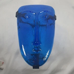 Scultura viso vetro artistico MCM 3D Gabriel Rodolfo Lio Jaramillo portacandele da parete - Foto 1 di 16