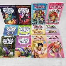 Lot de 14 livres magiques pour filles : livres de poche à l'envers magie et sorcière