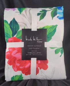 Nicole Miller Tablecloth 60x84 Rectangular Beautiful Floral Indoor / Outdoor - Picture 1 of 4