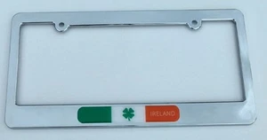 Ireland irish plastic chrome plated Car License plate frame holder TB - Imagen 1 de 2
