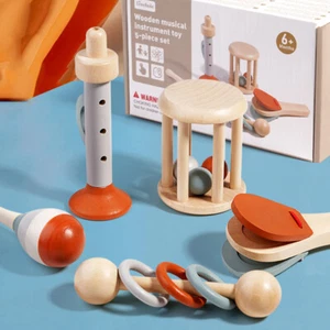 5pcs/set Toddler Musical Instruments Baby Sensory Rattle Toys for Toddlers 1-3 - Picture 1 of 14