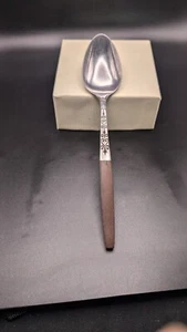 Interpur Stainless Flatware Japan Tablespoon Canoe Wood Handles VTG Replacement - Picture 1 of 5