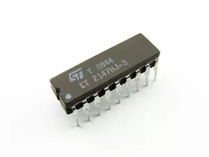 ET2147HJ-3 NMOS statischer RAM 4096 x 1 Bit; 2147 IC STM; Keramik DIP-18 [1 Stück] - Bild 1 von 4