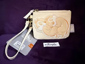 Hong Kong Disney Sleepy CHIP & DALE Portafoglio Portamonete Cinghia Borsa NUOVO con etichette - Foto 1 di 6