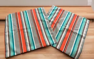 Set of 2 Colorful Striped Pillow Cover 18" X 18" Indoor /Outdoor - Picture 1 of 2