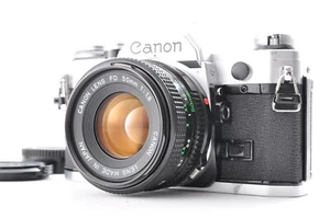 Canon AE-1 Silver / Lens New FD 50mm f/1.8 Excellent+5 SLR from Japan Y1514 - Picture 1 of 22