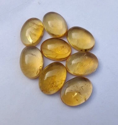 100% Natural Citrine Oval Shape Cabochon AAA Loose Gemstone 3X5mm - 12X16mm - Image 1 of 4