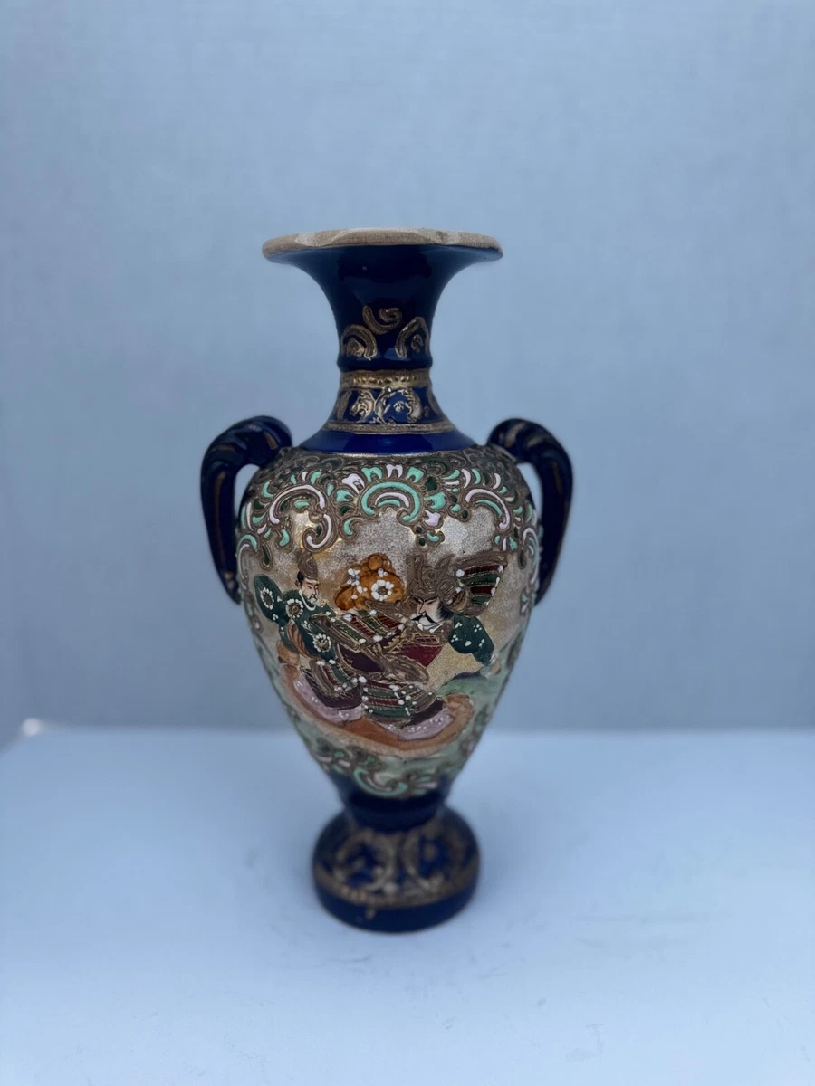 陶瓷蓝色1850-1899 年日本花瓶| eBay