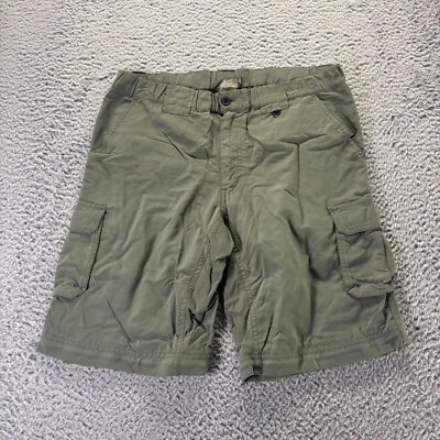 Boy Scouts Of America Shorts Mens Small Green Supplex Nylon Cargo 10 Inch Inseam - Image 1 of 4
