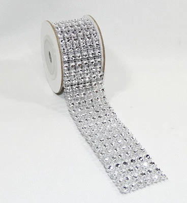 1m Dekoband*schwarz/rot/silber*Glitzerband*Strassband*B= 3cm*Hochzeit*Deko X-Mas - Bild 1 von 2