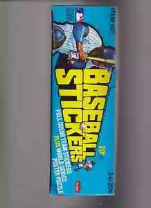 FLEER FOOTBALL AUFKLEBER LEERKARTON 1979 - Bild 1 von 2