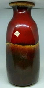 "Jarrón de cerámica de lava grasa vintage cerámica artística alemana 293-42 16,5" - Imagen 1 de 9