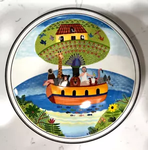 VILLEROY & BOCH Naif Arche Noah Porzellan Runde Süßigkeiten/Schmuckdose/Deckel 6" Laplau - Bild 1 von 7