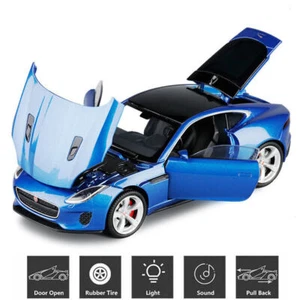 1:32 Scale Jaguar F-Type Die-cast Model Car Pull Back Power Kids Toy Collection - Picture 1 of 15