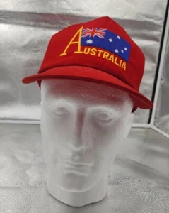 Gorra de béisbol Red Truckers Hat Australia malla de fieltro rojo - Imagen 1 de 7