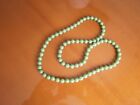 VINTAGE POPIT, POPPER BEADS  1960`S Pop Beads LONG Necklace,  Green 28ins approx