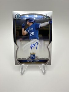 2023 Bowman Chrome Junior Marin 1st Chrome Prospect AUTO #CPA-JMN Royals