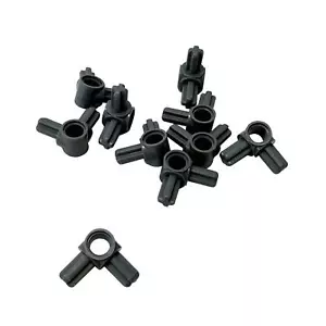 10 LEGO Technic, Axle Pin Connector Hub 2 Perpendicular Axles Dark Bluish Gray - Picture 1 of 1
