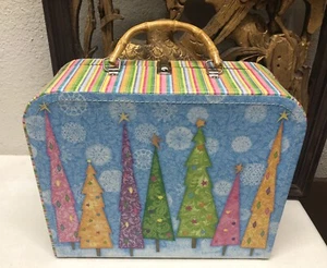 PUNCH STUDIO Christmas Tree Suitcase Decor - Never Used - Picture 1 of 8