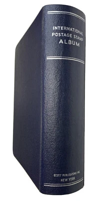 Scott Blue Intl Misc Album 200+ Stamps Used/Mint 1886-1939. KP-094 - Image 1 of 4