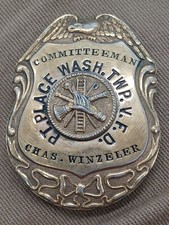 POINT PLACE WASHINGTON TOWNSHIP Volunteer Fire Company Badge fireman TOLEDO OHIO