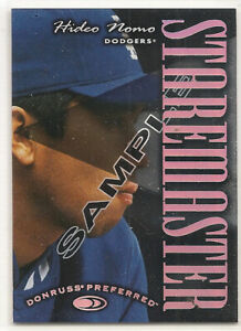 HIDEO NOMO 1996 Donruss Preferred Staremasters SAMPLE #16 Los Angeles Dodgers