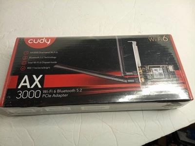 Cudy AX 3000 Wi-Fi 6 Bluetooth 5.0 PCIe Adapter WE3000 1.0 - NEW SEALED UNOPENED - Image 1 of 4