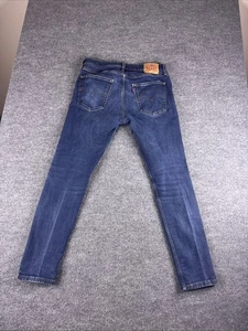 Pantalones de mezclilla Levis 512 para hombre 36x32* azul lavado oscuro calce ajustado ajustado - Imagen 1 de 8
