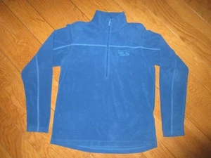 Mountain Hardwear, Men's LS Fleece 1/2 Zip Pullover, Small, Turquoise, Pre-Owned - Picture 1 of 7