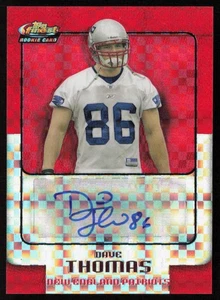 David Thomas 2006 Finest Xfractor Auto #169 #/250 - New England Patriots - Bild 1 von 2