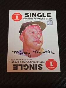 MICKEY MANTLE 2021 TOPPS 70 REPRINT SINGLE BASEBALL YANKEES - Picture 1 of 2