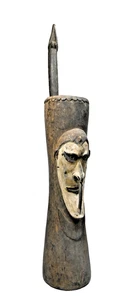 A Rare Latmul Djiki Water Drum with Mask Face - Picture 1 of 10