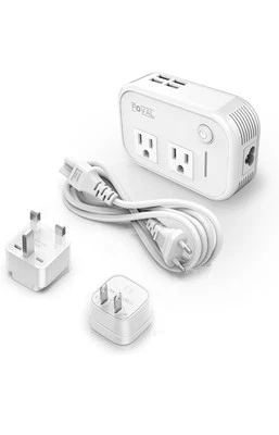 Travel Voltage Converter International Power Adapter Step Down 220V to 110V - Image 1 of 4