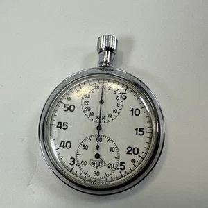 50er Jahre Mechanische Swiss Made Stoppuhr Heuer 520 - Bild 1 von 6