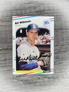 1988 Fleer - Auto Bill Wilkinson #390 (RC) - Foto 1 di 2