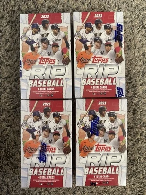 Topps 2023 RIP Baseball Factory Sealed Hobby Box 4 Cards Per Box - Image 1 of 2