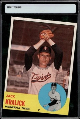 1963 Topps #448 Jack Kralick - Image 1 of 2