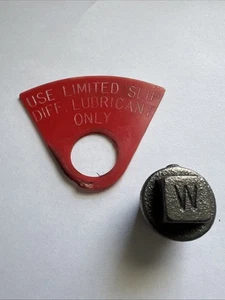 68-69 GM 12 Bolt Posi Rearend “W” Fill Plug W/ Limited Slip Tag - Picture 1 of 5