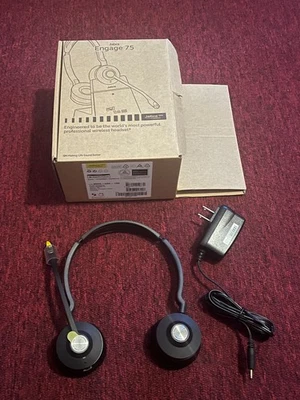 Jabra Engage 75 Stereo SE DECT Headset System 9659-583-117 (NO CHARGER) NEW OPEN - Image 1 of 4