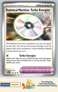 Technical Machine: Turbo Energize - #179/182 - SV04: Paradox Rift - Pokemon TCG - Picture 1 of 1