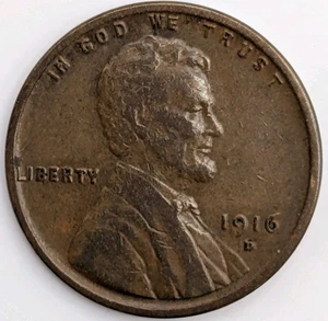 1916 - D - US Lincoln Wheat Cent Penny U69 - Picture 1 of 4