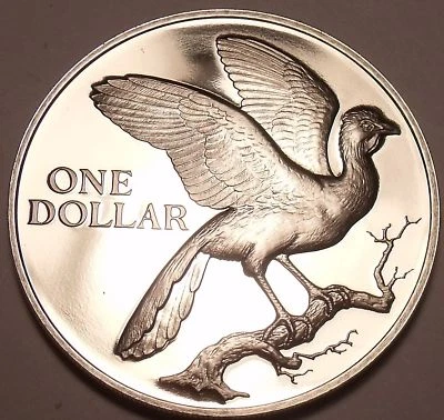 Rare Proof Trinidad & Tobago 1975 Dollar~Coerico Bird~Only 24,000 Minted~Fr/Ship - Image 1 of 2