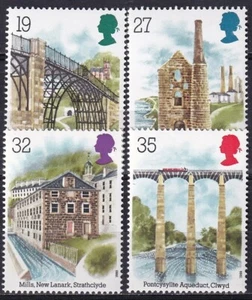Gran Bretaña 1989 Yvert #1384/87 Arqueología industrial MNH-VF - Imagen 1 de 1