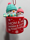 Hallmark 2023  Keepsake Mom And Me Snowman In Mug Ornament LOVE marshmallows